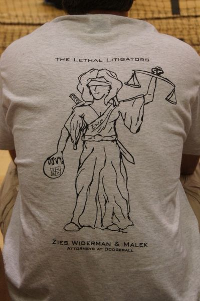 Lethal Litigators Dodgeball T-shirts