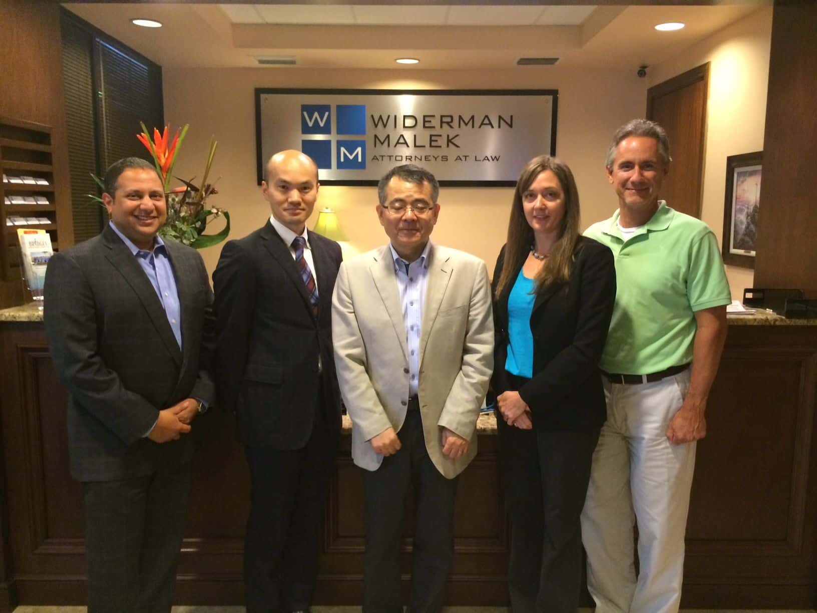 Widerman Malek Attorneys host Japanese Patent Attorneys From Shiga International