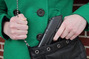 Woman with Concealed Weapon