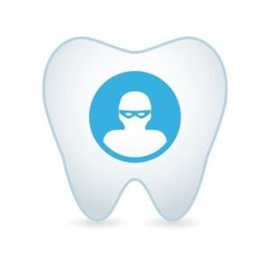 Tooth icon with a thief