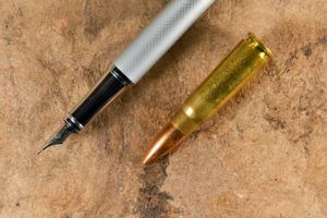 Pen and bullet