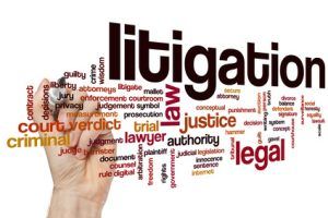 Litigation word cloud