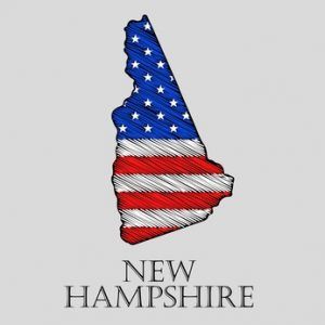 State New Hampshire - vector illustration.